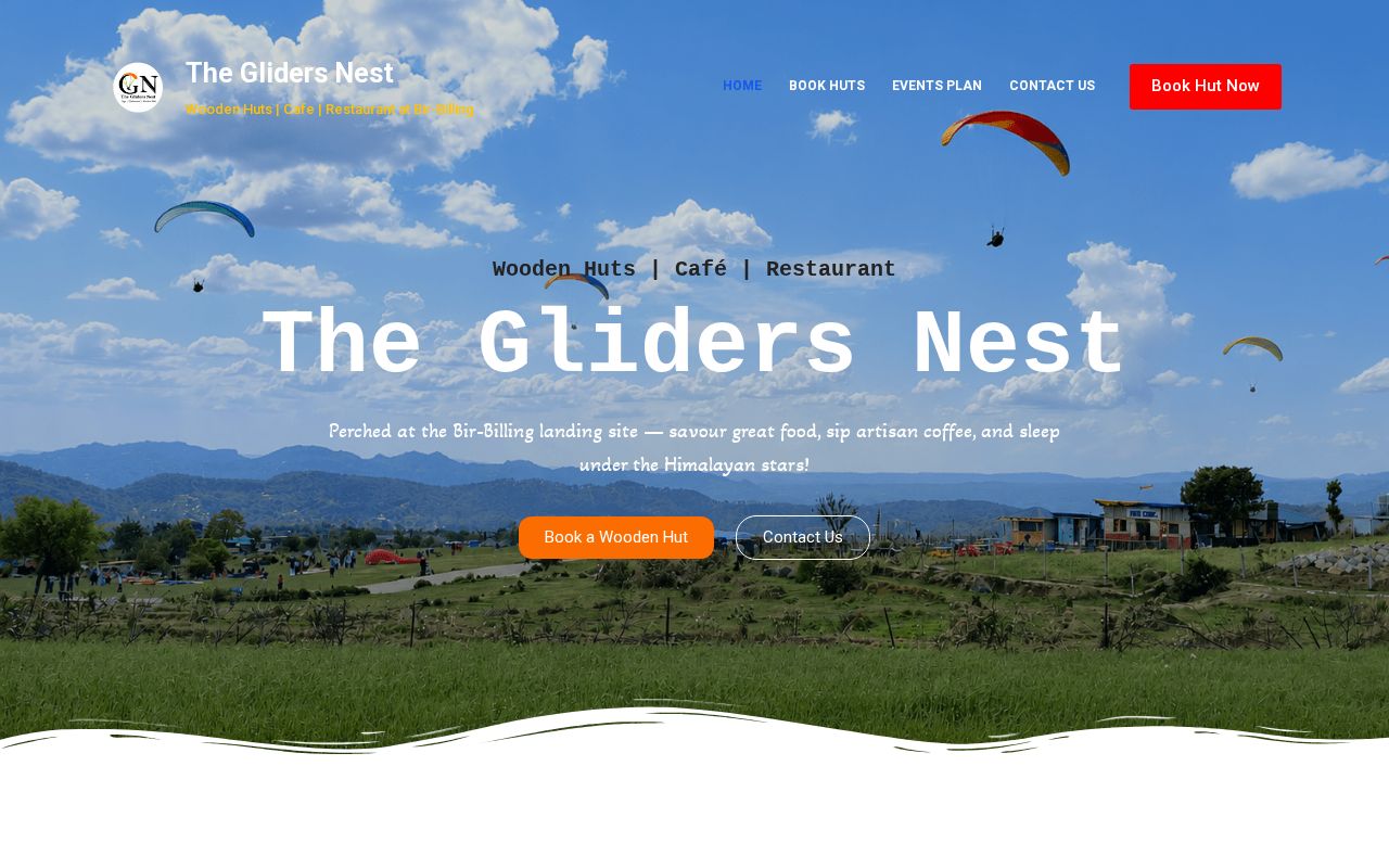 The Glider's Nest website preview